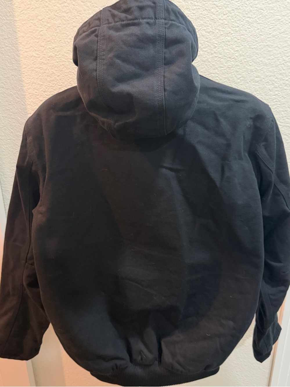 Carhartt Black Hooded Work-Style Jacket - Picture 5 of 7